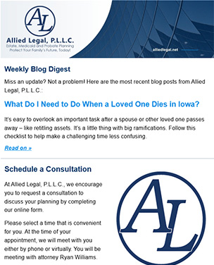 Estate Planning Newsletter - Subscribe Today!